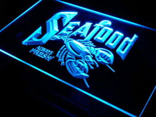 Seafood Always Fresh Restaurant LED Light Sign